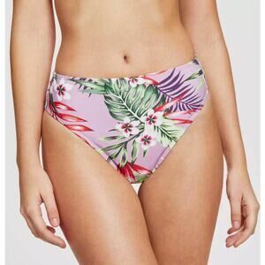 2/$15 NWT Salt + Cove Printed High Waist Bikini Bottoms Tropical Floral Size L